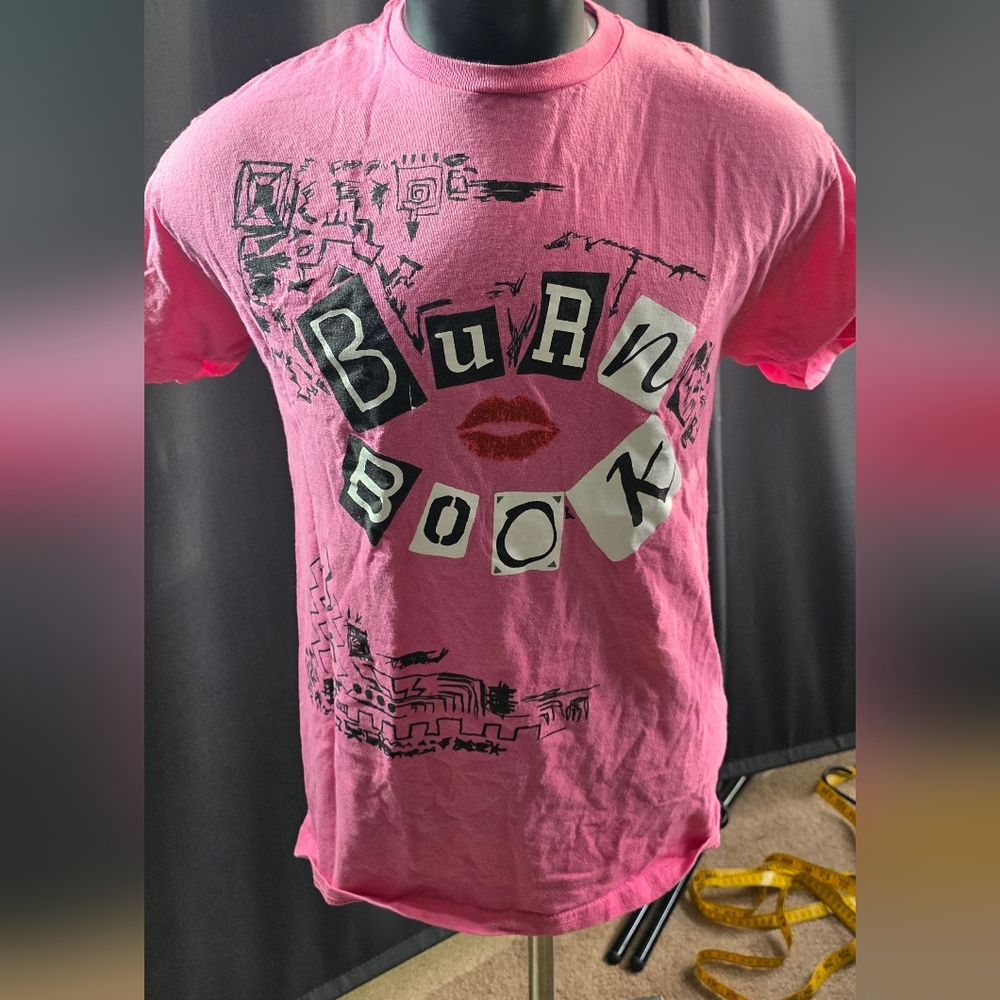 Mean Girls Burn Book Graphic Tee - Pink Medium Shirt